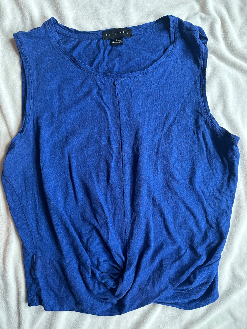 Sanctuary Cobalt Blue Twist-Front Tank
